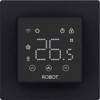 ROBOT wifi-thermostaat elekt. vloerverwarming zwart 810200